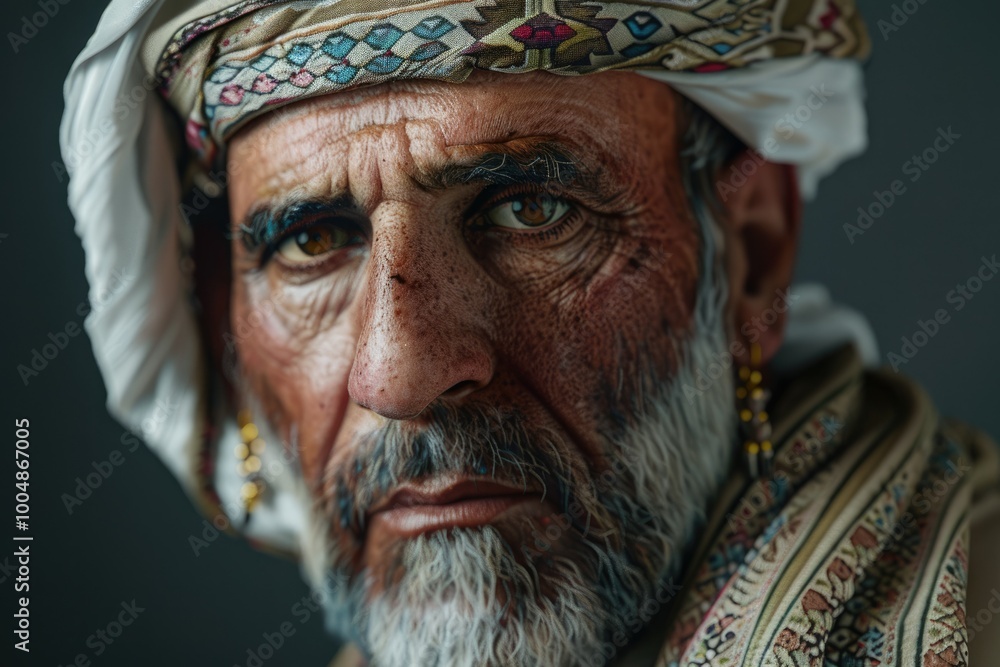 Arabic Man in Kandora Studio Portrait Arabic Man in Kandora Studio Portrait