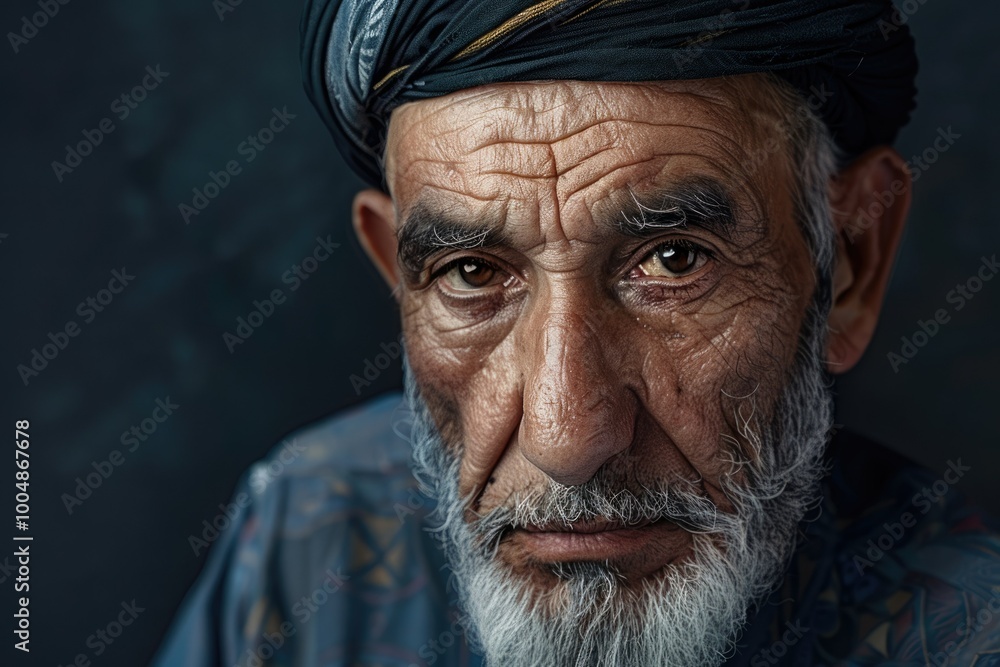Arabic Man in Kandora Studio Portrait Arabic Man in Kandora Studio Portrait