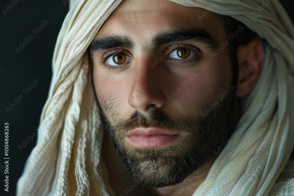 Arabic Man in Kandora Studio Portrait Arabic Man in Kandora Studio Portrait