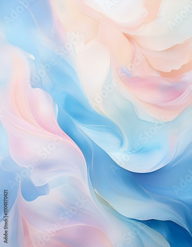 Abstract blue and pink swirl