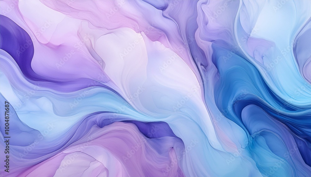 Fototapeta premium Abstract purple and blue swirls