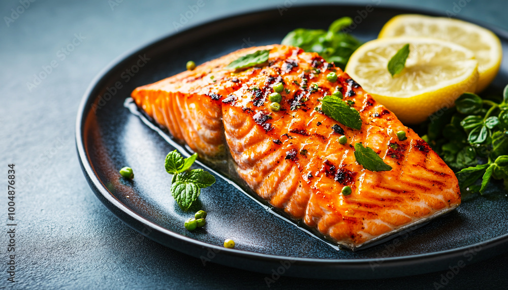 grilled-protein-rich-salmon-plate-fresh-blueberries grilled-protein-rich-salmon-plate-fresh-blueberries