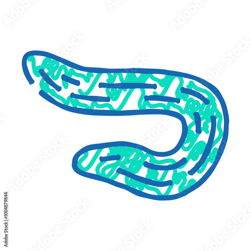 armenian cucumber doodle icon sketch vector. armenian cucumber sign. isolated symbol illustration
