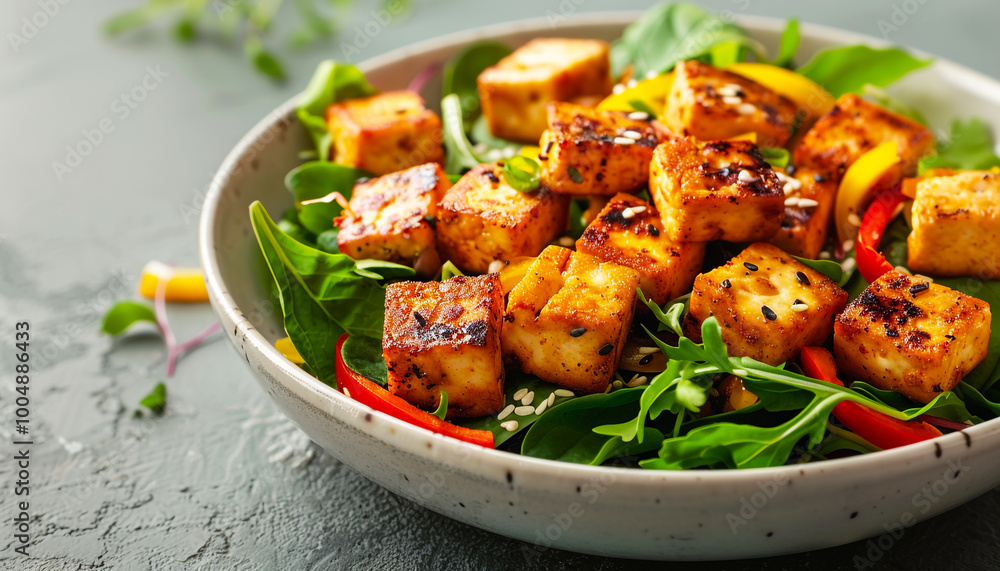 protein-rich-tofu-stir-fry-vibrant-green-blank-space-recipe-vegetarian-dish protein-rich-tofu-stir-fry-vibrant-green-blank-space-recipe-vegetarian-dish