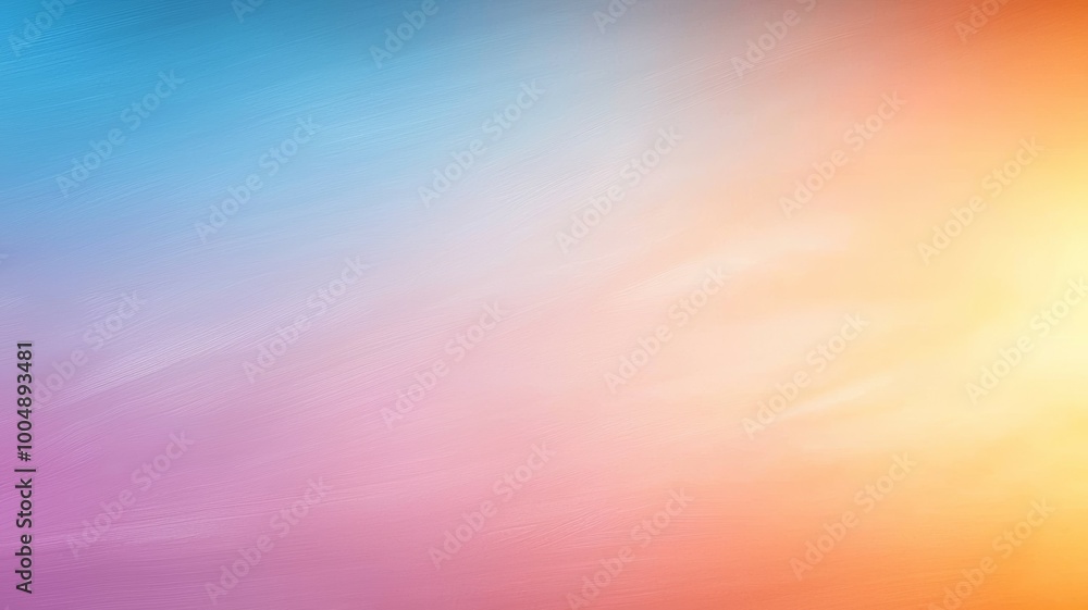 Obraz premium A colorful background with a yellow sun in the top right corner