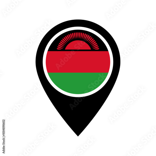 Malawi flag location icon Free Download Malawi flag location icon - GFXLoad