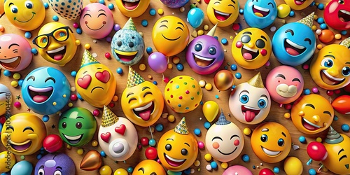 Vibrant Collection of Party Emojis for Celebrations, Events, and Social Media Engagements