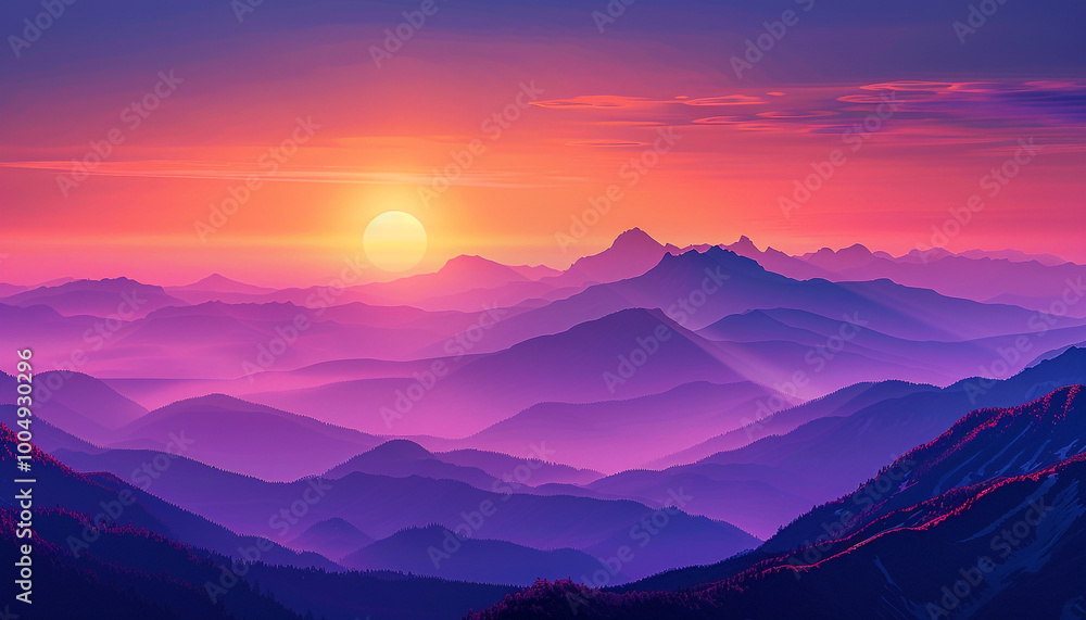 sunset-mountains-backdrop-warm-orange-tint sunset-mountains-backdrop-warm-orange-tint