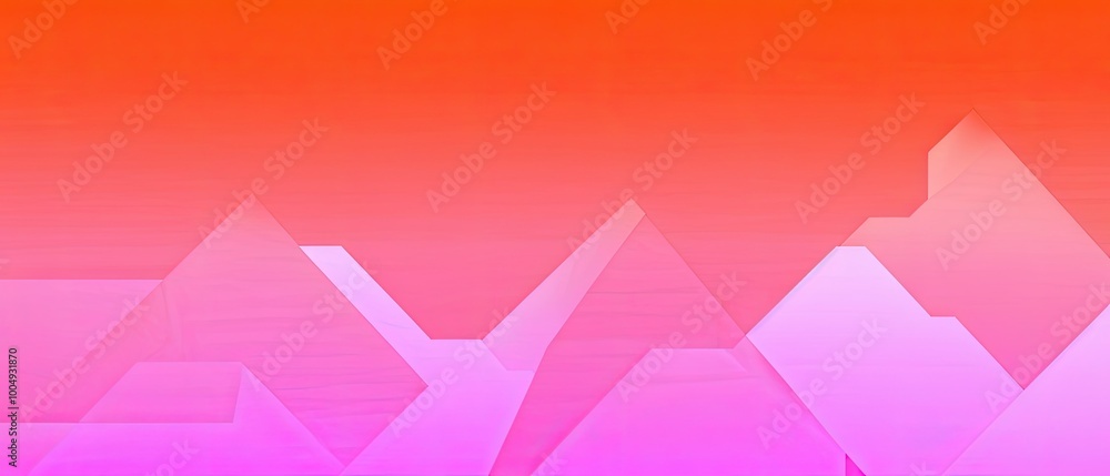 Abstract Geometric Shapes in Pink and Orange Abstract Geometric Shapes in Pink and Orange