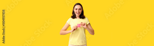 Beautiful young woman with ...