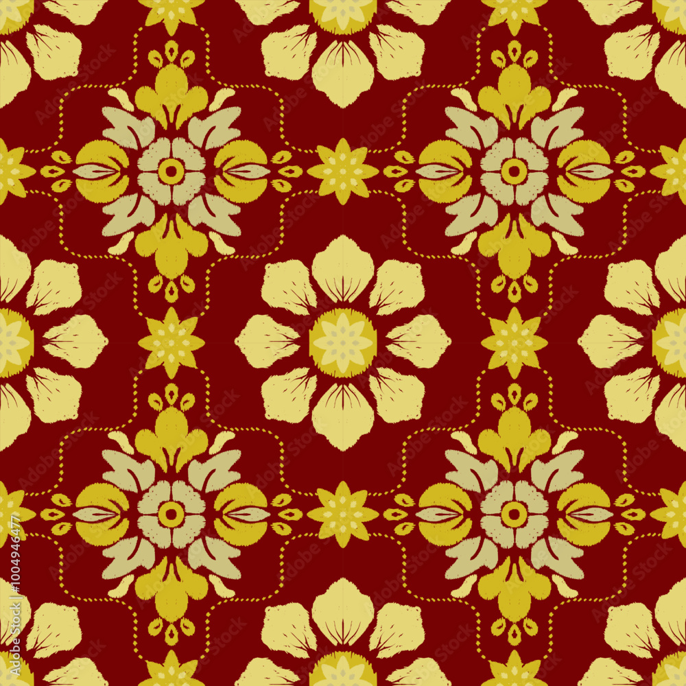 Ethnic ikat seamless pattern in tribal. Aztec geometric ethnic ornament print. Design for background, wallpaper, illustration, fabric, clothing, carpet, textile, batik, embroidery. Ethnic ikat seamless pattern in tribal. Aztec geometric ethnic ornament print. Design for background, wallpaper, illustration, fabric, clothing, carpet, textile, batik, embroidery.