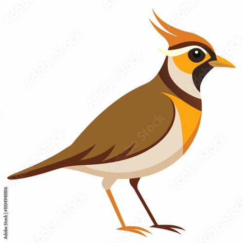 Stunning Horned Lark Vector Illustration Perfect for Nature Lovers photo