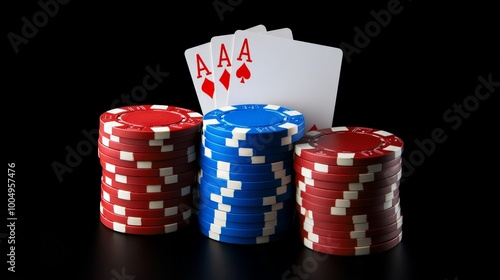 Poker Hand: Three of a Kind  photo