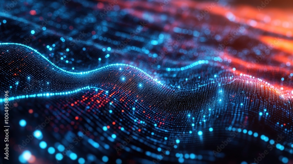 Immersive Abstract Digital Data Visualization - Technological Connectivity in Stunning Detail Immersive Abstract Digital Data Visualization - Technological Connectivity in Stunning Detail