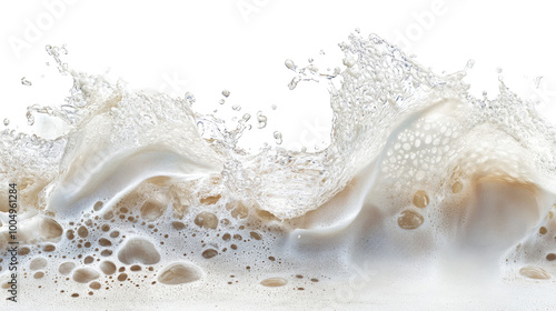 Fototapeta Naklejka Na Ścianę i Meble -  sea ​​foam on transparent background
