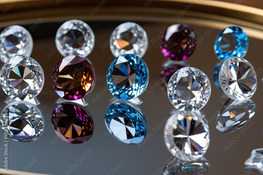 Vibrant Display of Genuine Quartz and Star Glass Gems on Transparent Background Vibrant Display of Genuine Quartz and Star Glass Gems on Transparent Background