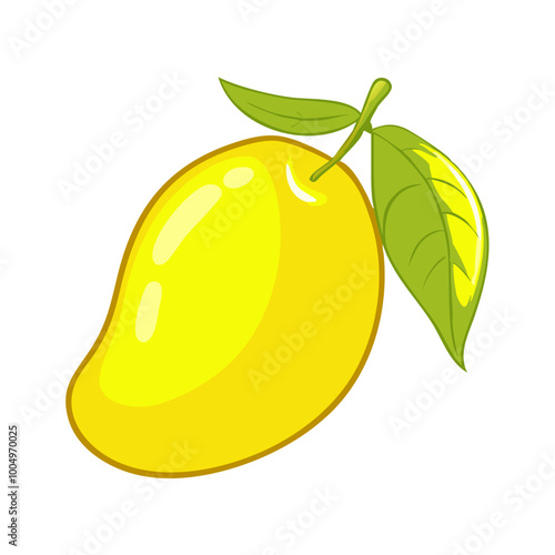 Mango icon. mango icon vector flat illustration for graphic and web design isolated on white background from fruit collection stock illustration