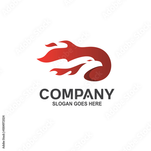 Fire eagle logo vector