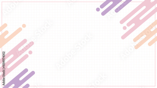 おしゃれな文様付きwebサイズのマス小さめ方眼紙背景パターン