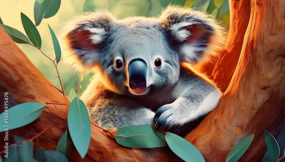 koala in tree koala in tree