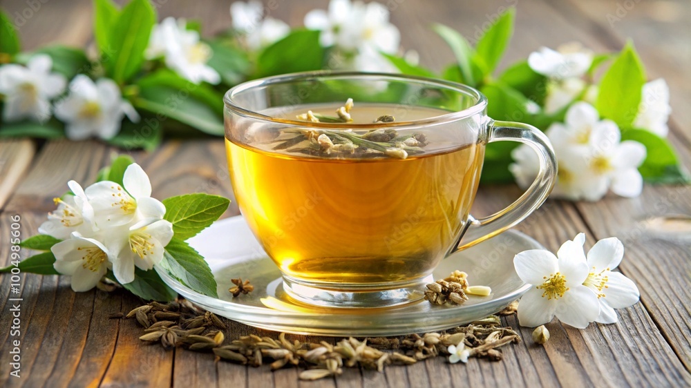 Jasmine green tea. Jasmine green tea.