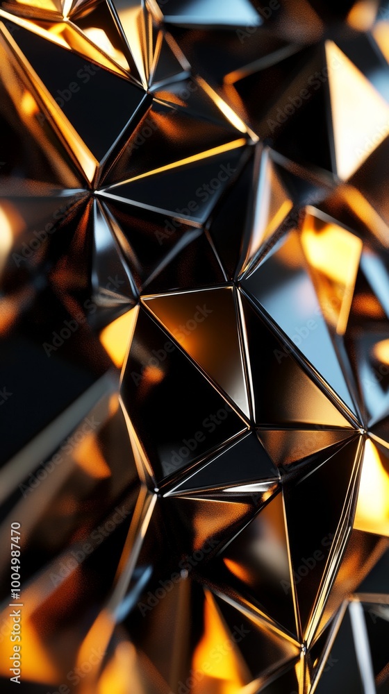 Abstract geometric background with metallic Abstract geometric background with metallic