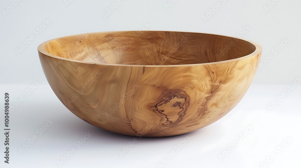 wooden bowl on a white background wooden bowl on a white background