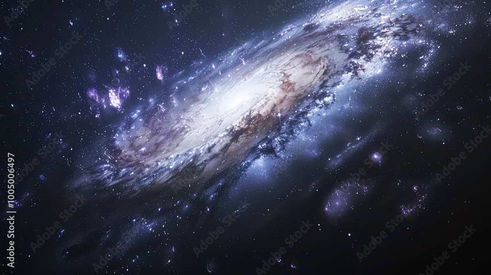 Fototapeta premium A galaxy in the immensity of space.