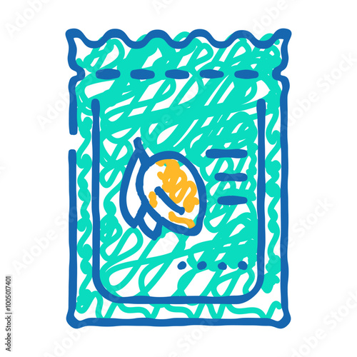 extra virgin olive oil sachets doodle icon sketch vector. extra virgin olive oil sachets sign. isolated symbol illustration