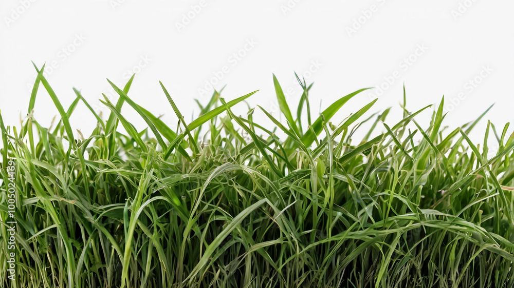Fototapeta premium green grass isolated on white