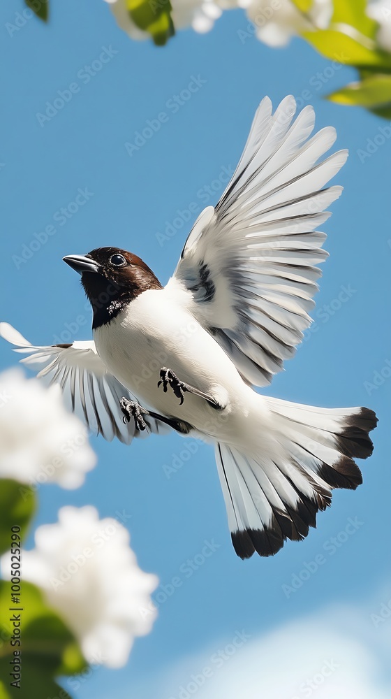 Bare-throated Bellbird Flying in Nature under Blue Sky, Photo Realistic, Wallpaper, Cover and Screen for Smartphone, PC, Laptop, 9:16 and 16:9 Format Bare-throated Bellbird Flying in Nature under Blue Sky, Photo Realistic, Wallpaper, Cover and Screen for Smartphone, PC, Laptop, 9:16 and 16:9 Format