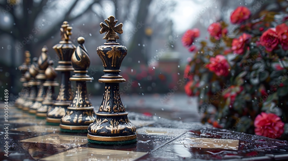 Chess Pieces in the Rain: A Classic Game in Nature Chess Pieces in the Rain: A Classic Game in Nature