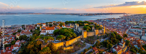 View of Alfama, one of Lisbon’s oldest areas with shops selling traditional crafts and cafes, Portugal