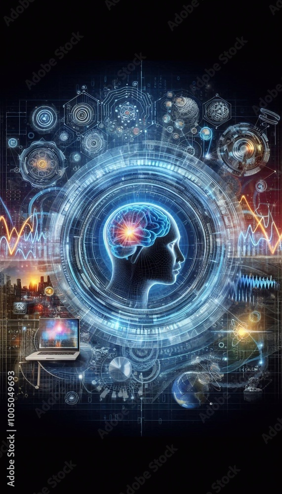 Obraz premium Forschung Mensch Ki