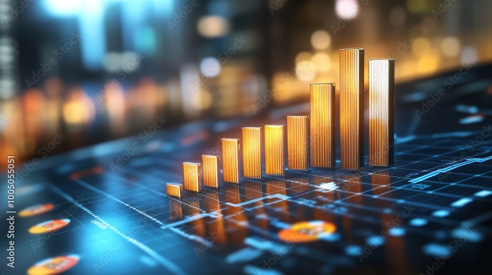 Data visualization, a bar chart displayed on digital screen for analysis and presentation business intelligence, analytics, insights Data visualization, a bar chart displayed on digital screen for analysis and presentation business intelligence, analytics, insights