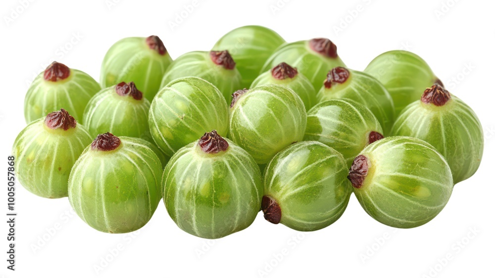 A bunch of green grapes with a white background A bunch of green grapes with a white background
