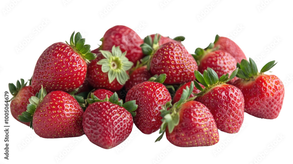 strawberries on a transparent background strawberries on a transparent background