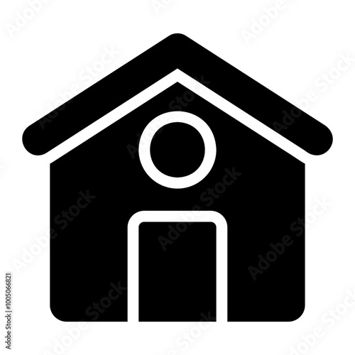house glyph icon