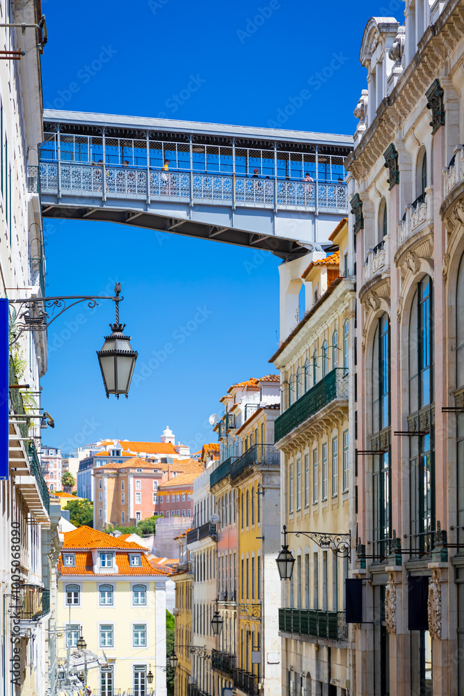 Elevador de Santa Justa, a 19th-century industrial-era lift in Lisbon