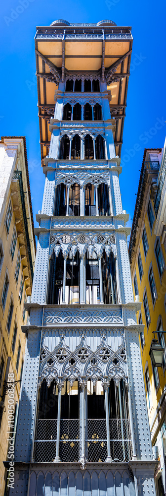 Elevador de Santa Justa, a 19th-century industrial-era lift in Lisbon