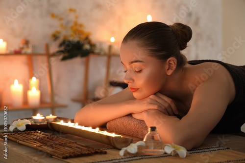 Beautiful young woman relax...
