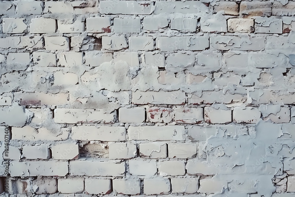 Fototapeta premium White brick wall texture. Abstract background for design.