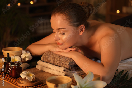 Beautiful young woman relax...