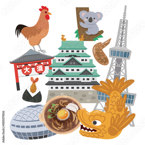 Photography 名古屋のイラストセット