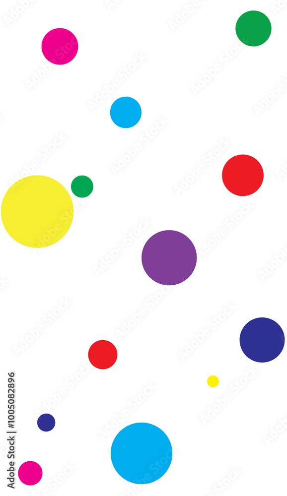 Retro Pattern with Basic Colorful Shapes Retro Pattern with Basic Colorful Shapes