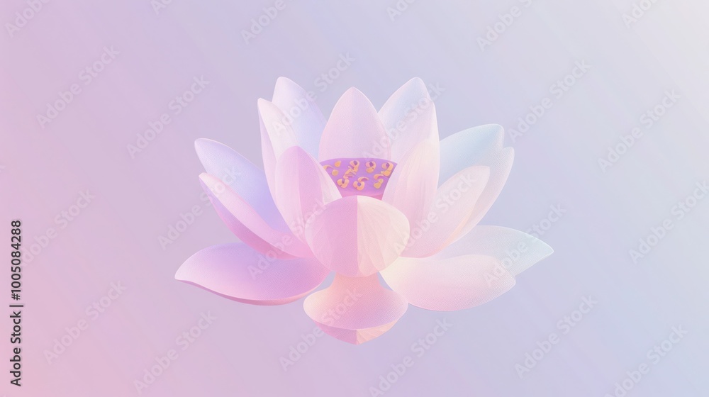 A minimalist icon of a lotus flower, with gentle curves and soft colors, evoking a sense of calm and serenity A minimalist icon of a lotus flower, with gentle curves and soft colors, evoking a sense of calm and serenity