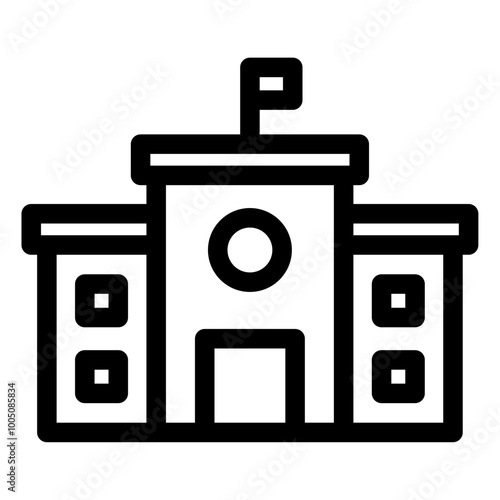 school building icon 