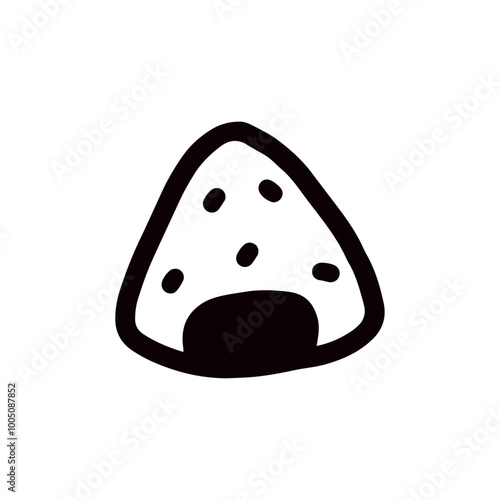 onigiri icon design vector illustration
