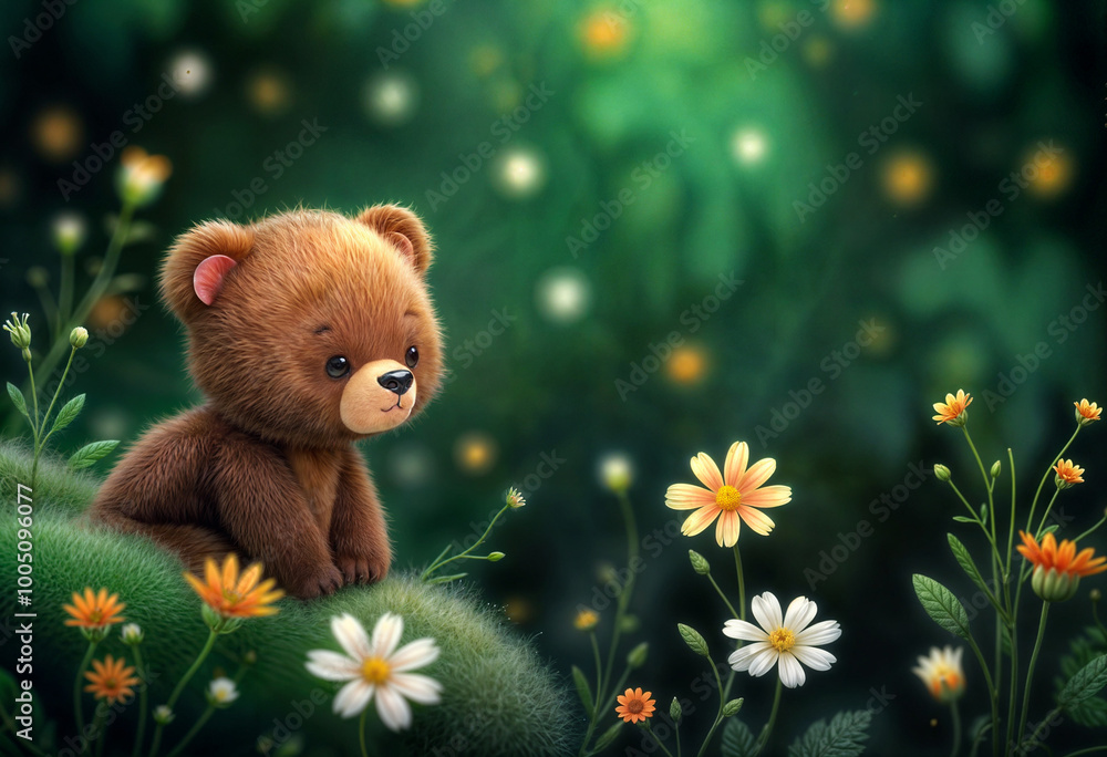 teddy bear with flowers teddy bear with flowers