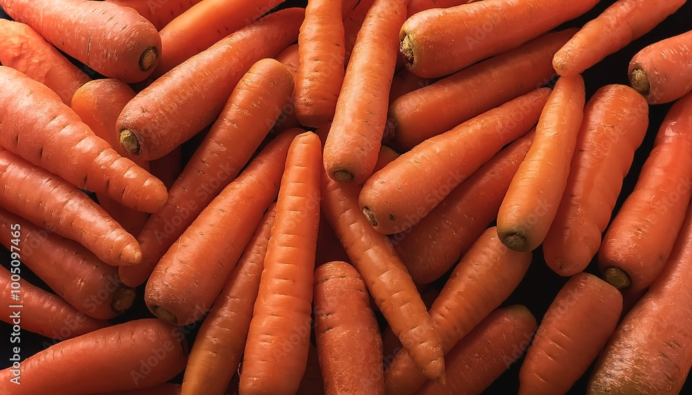 A pile carrots on a white background A pile carrots on a white background